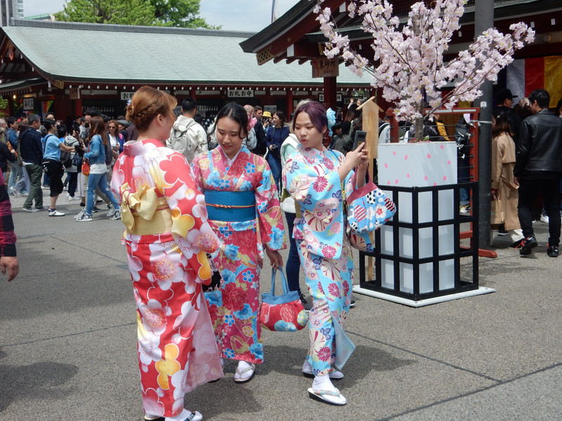 Girls in their fancy kimonos
