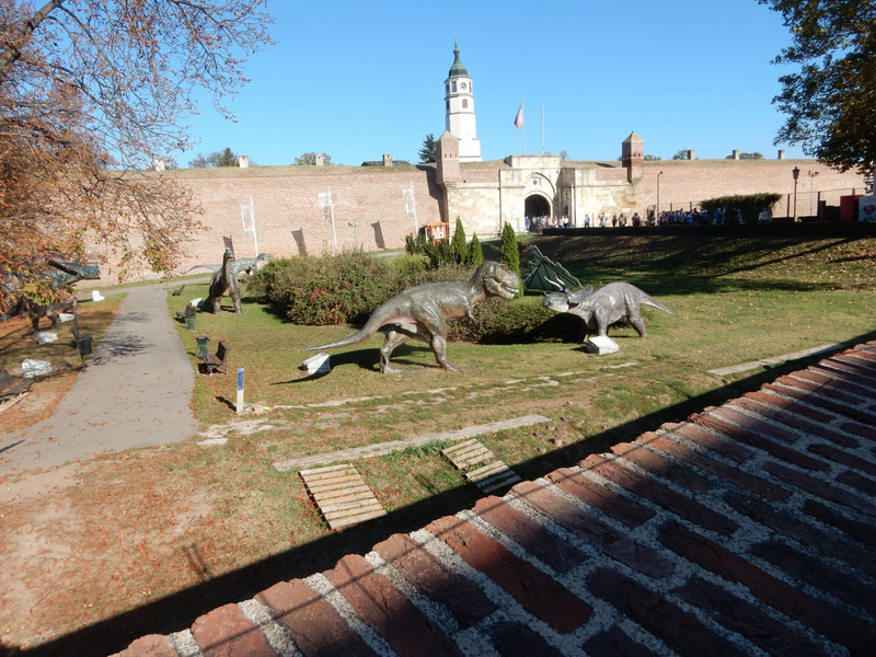 Dinasaurs by the Fortress!