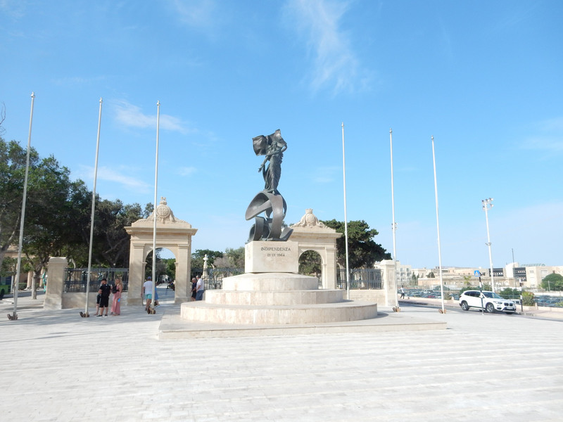 Statue near entrance to city