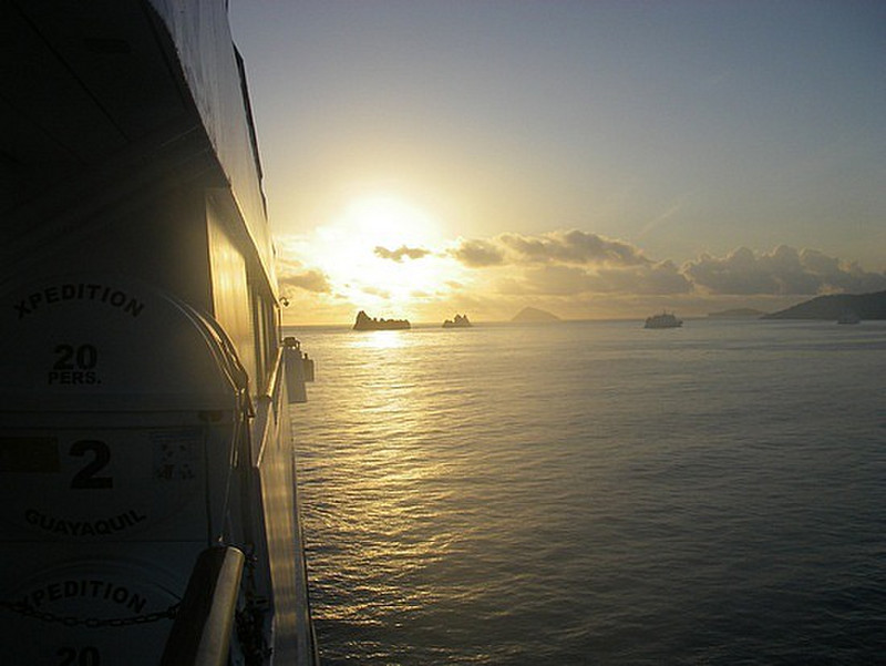 sunrise from the ship