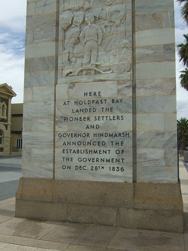 Settler&#39;s monument- Glenelg
