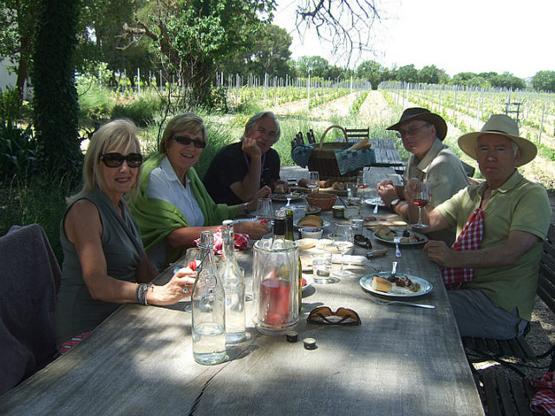 A picnic in the vineyard