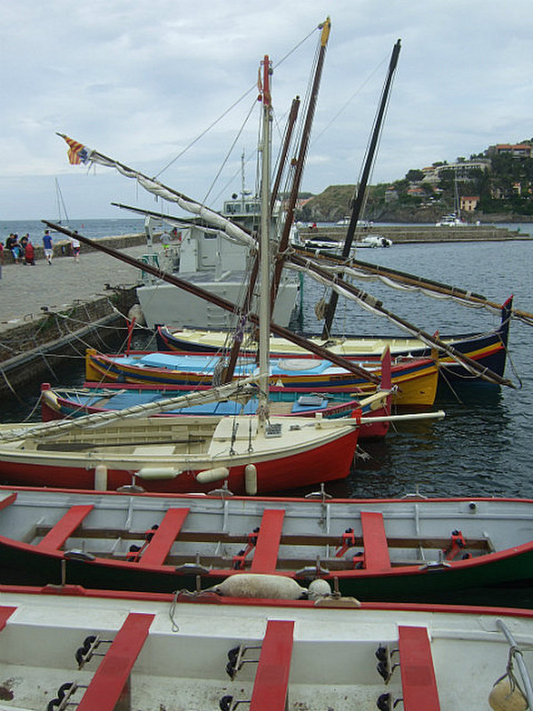 Colourful Collioure fishing boats