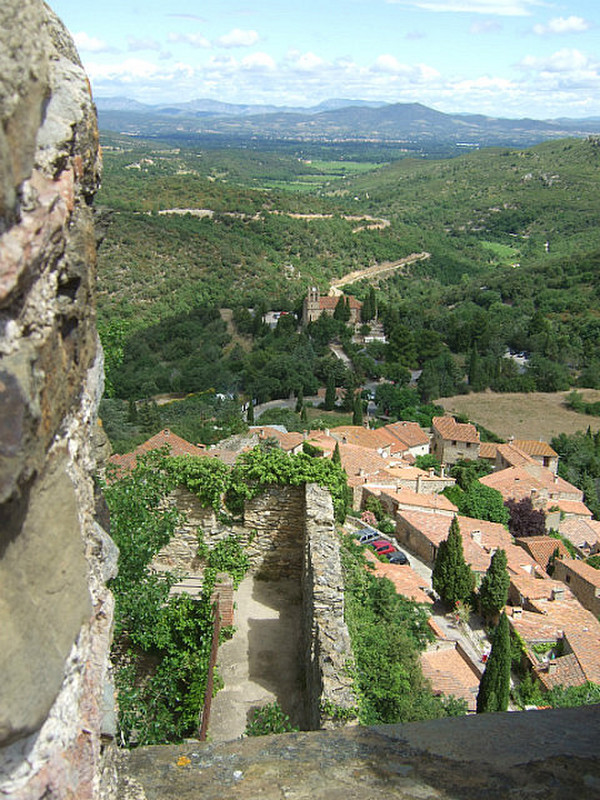 View from Castelnou castle