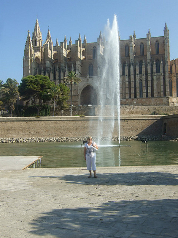 Tiz outside Palma cathedral