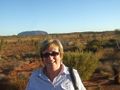 Tiz with Uluru in the background
