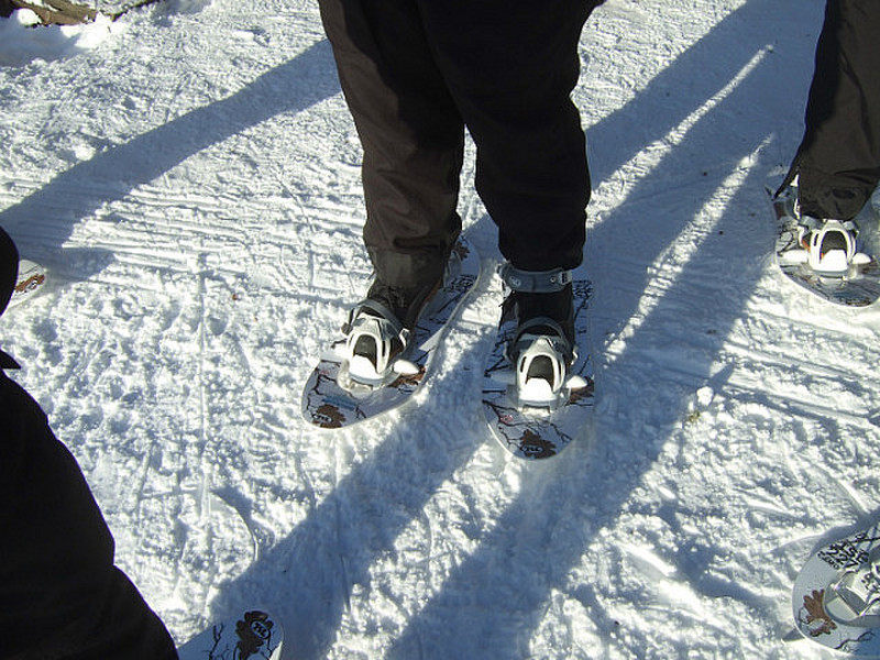 snow shoes on!