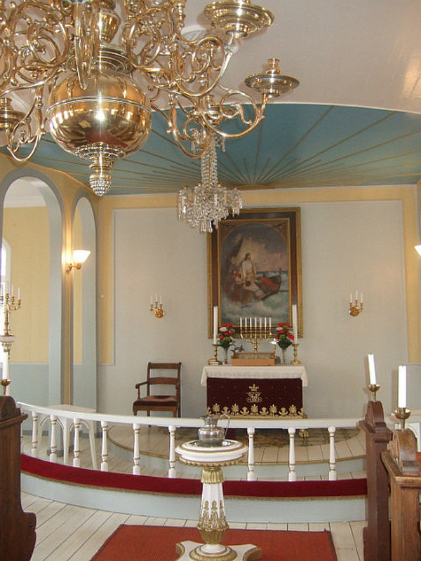 Inside the old church