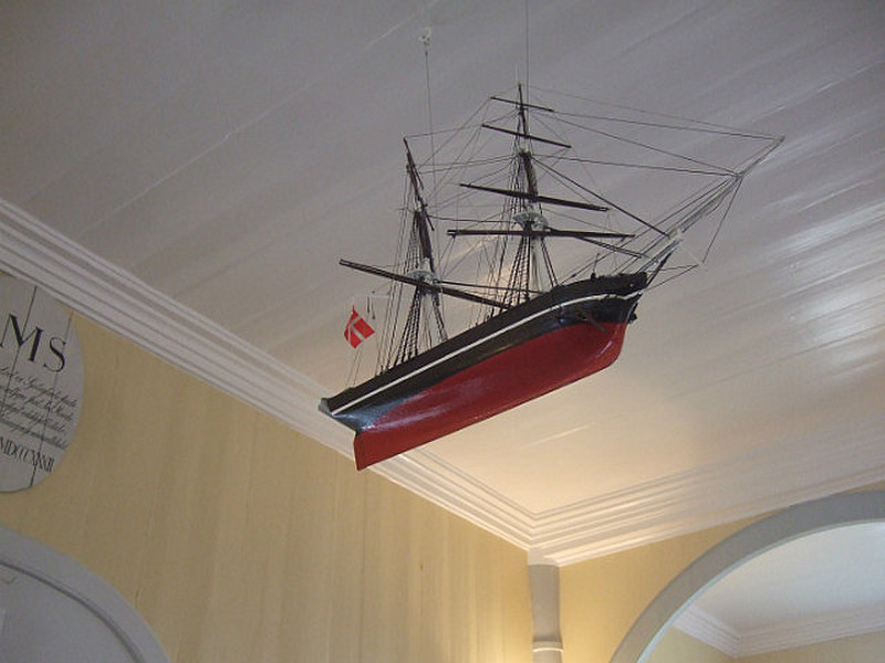 ceiling ship in the old church