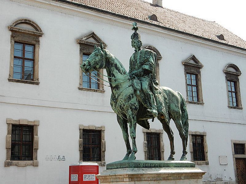 one of many equestrian statues