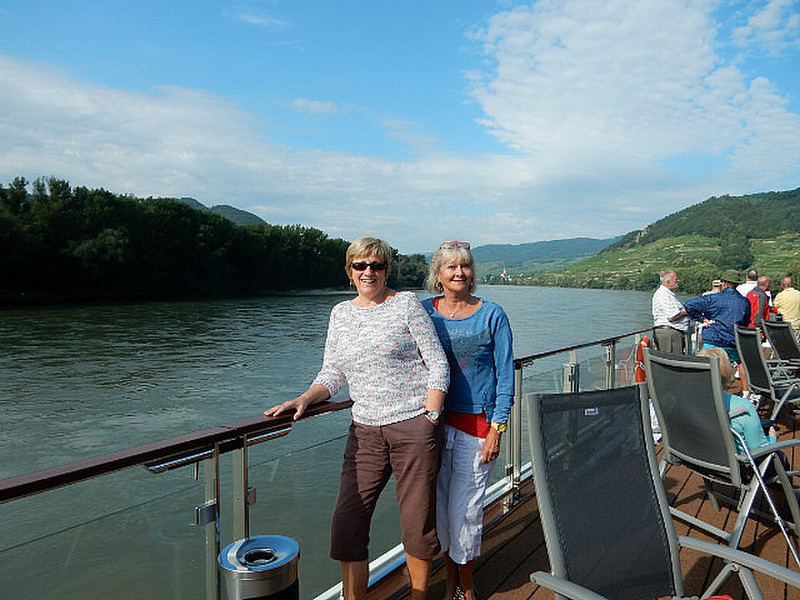 sailing up the Wachau valley