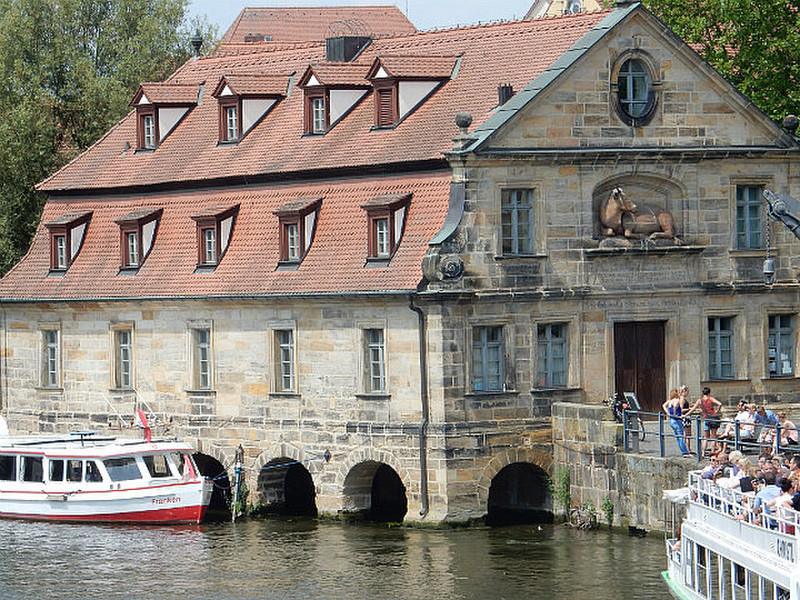 an elegant medieval slaughter house on the river