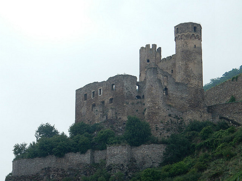 A castle seen from the Rhine