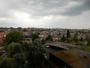 view from hotel in Amsterdam