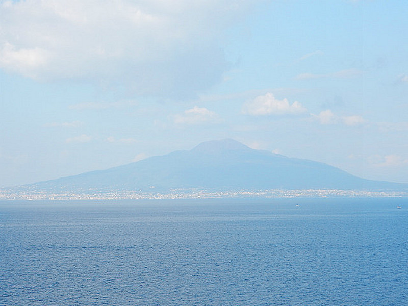 Mount Vesuvius from the ship