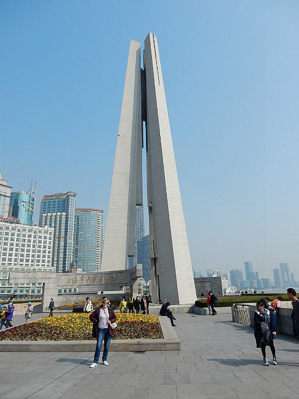 Tiz in front of People&#39;s Tower