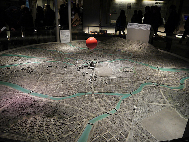 Model of effects of bomb on city