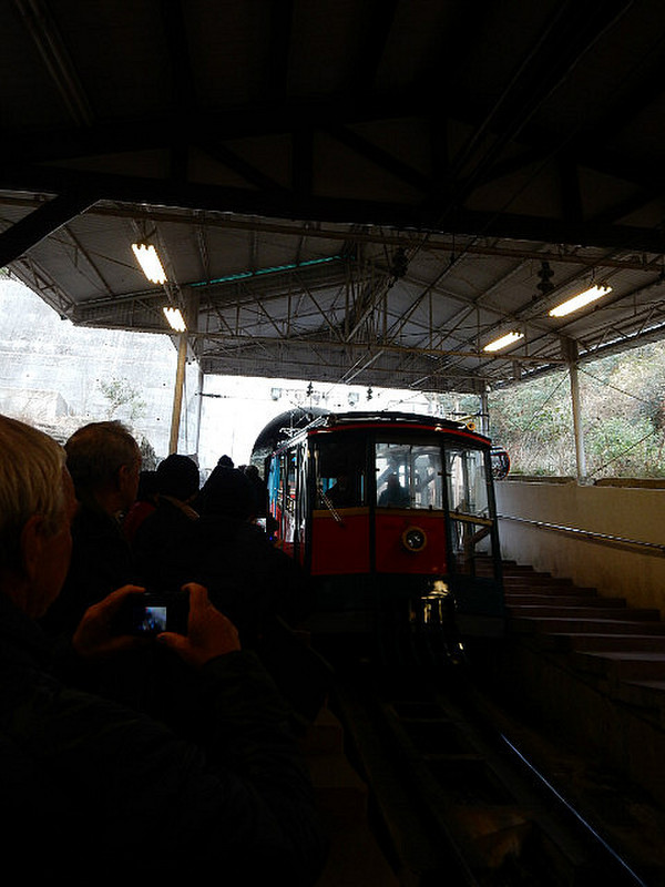 Funicular arrives