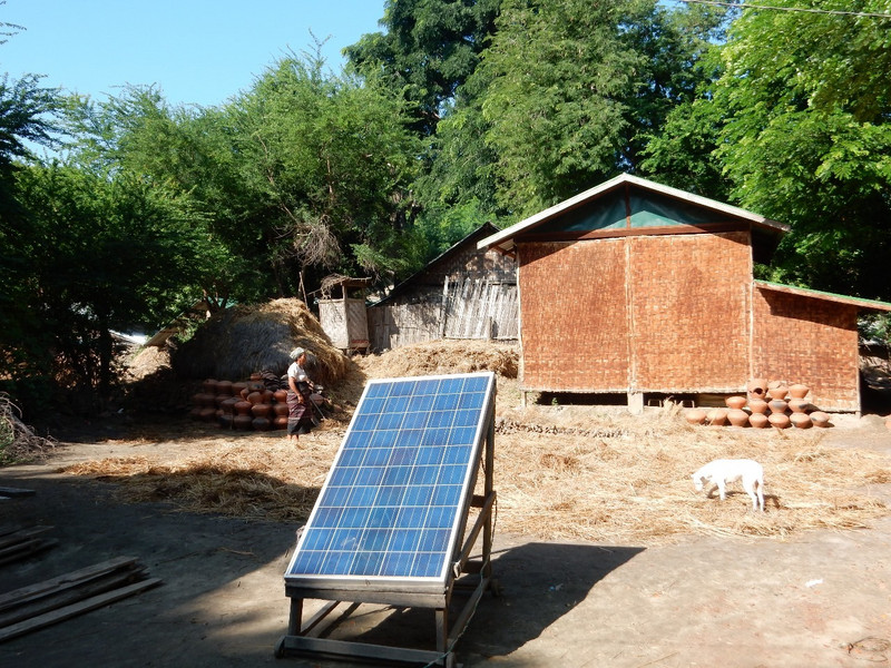 a solar panel for each house