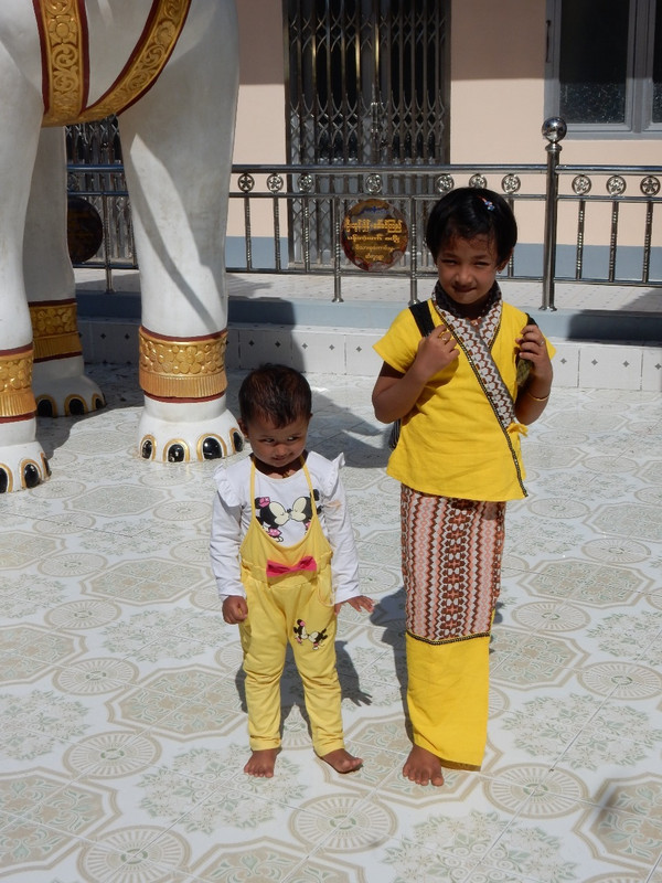 Kids dressed up at the Pagoda
