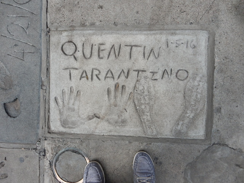 Quentin Tarantino in cement