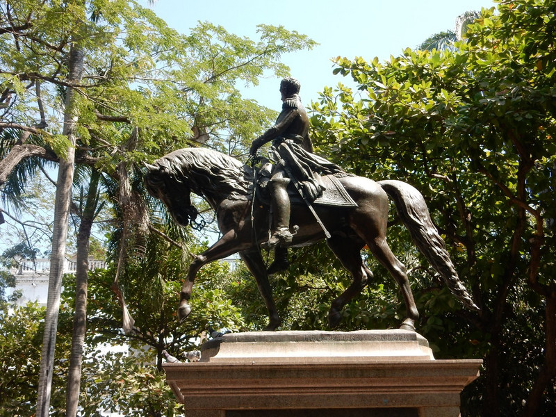 Simon Bolivar statue