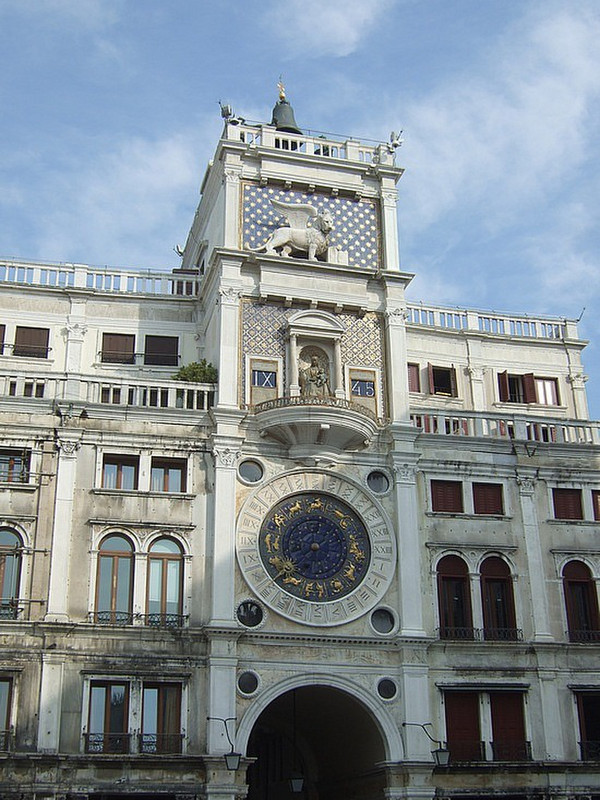 Clock tower in St.Mark&#39;s square