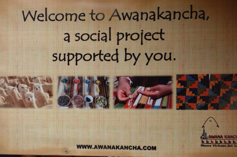 Awanakancha  woman's weaving demonstration