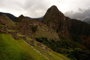 View on hills by Machu Picchu