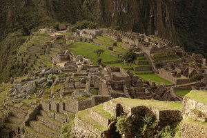 View of structures of Machu Picchu