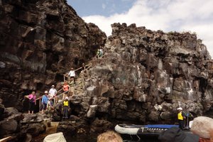 Steps to hike a Galapagos Island