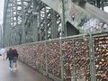 Thousands of locks on the bridge over the Rhine