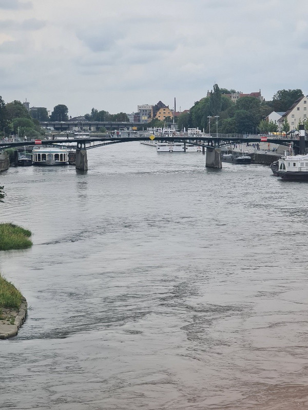 The Danube from Regensburg bridge