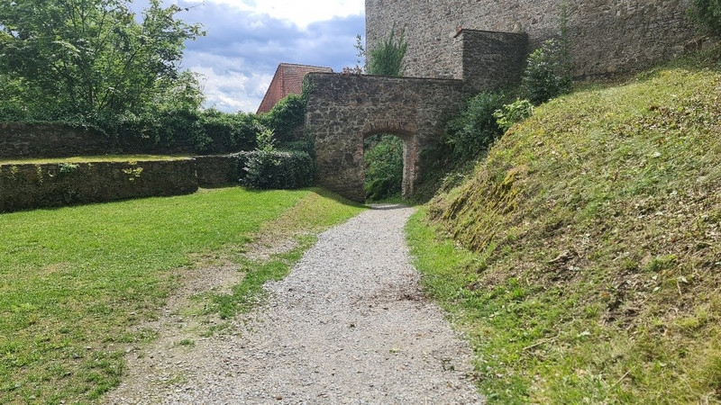 Fortifications below the castle