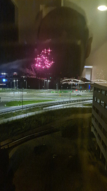 The fireworks display