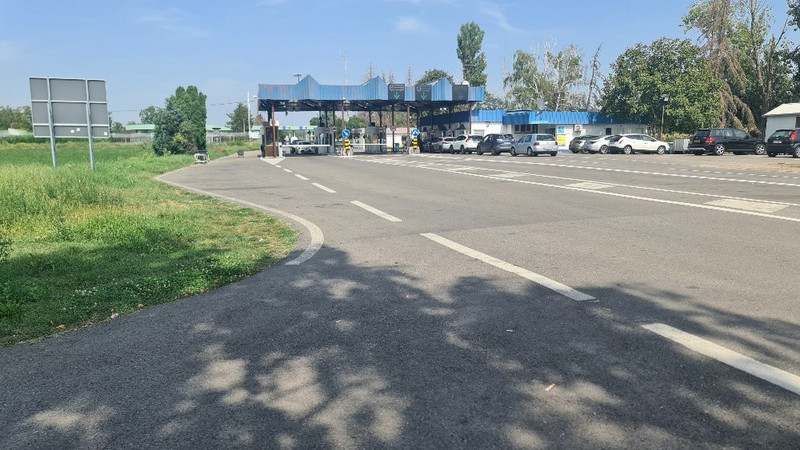 The border crossing into Serbia