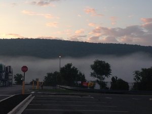 Early mist from Walmart carpark