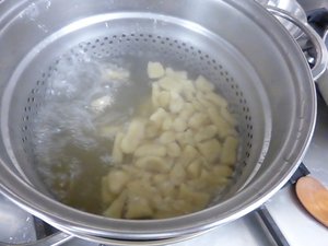 The gnocchi are ready when they float