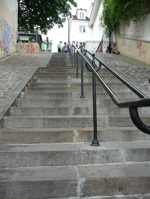 Stairs in Montmartre!