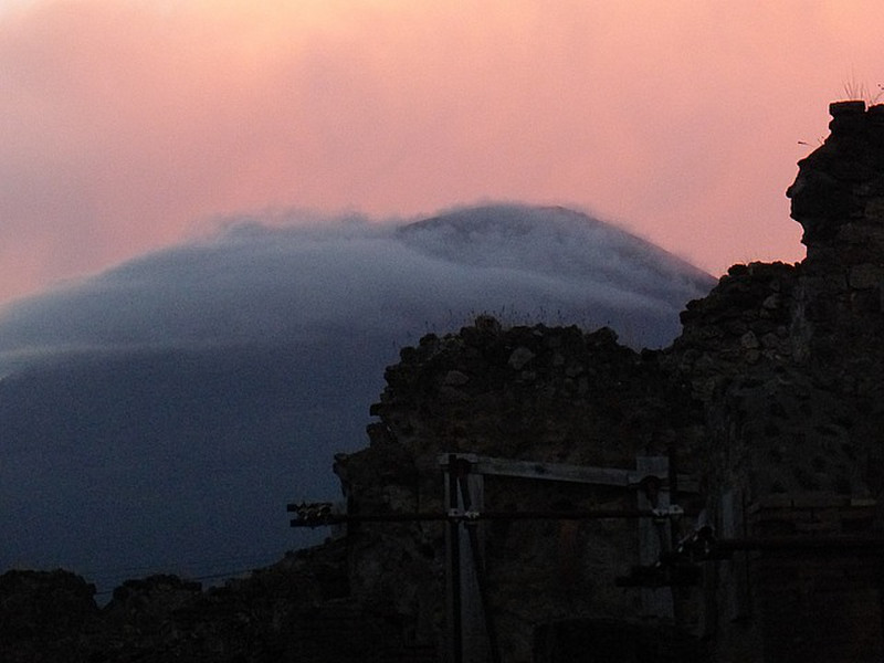 Vesuvius at dusk! 