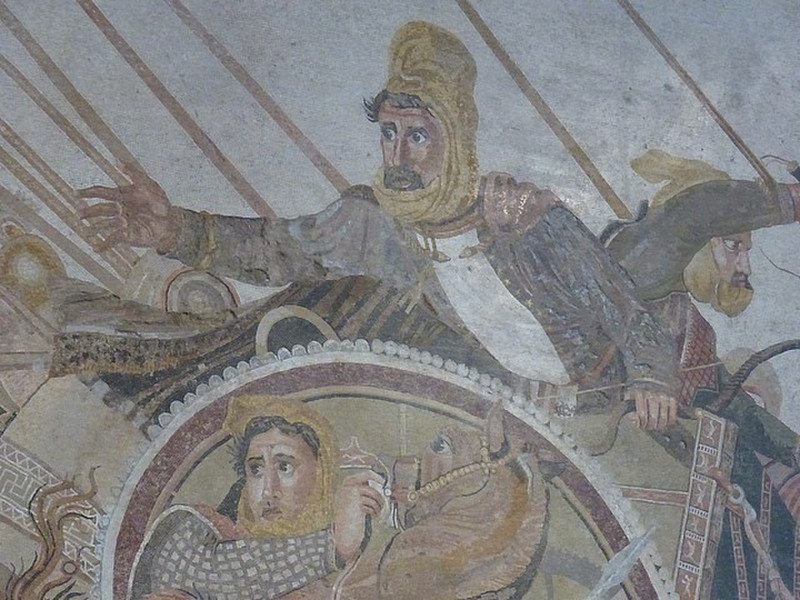 Darius-mosaic found in the House of the Faun