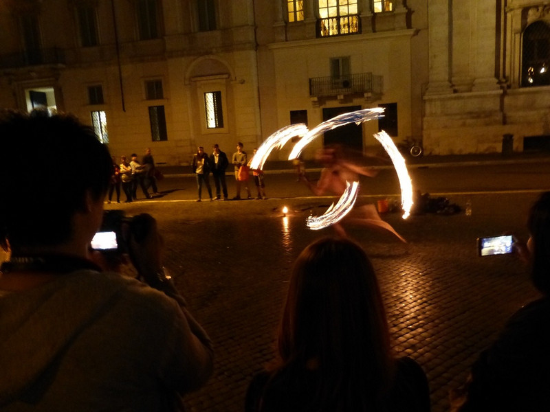 Street performer in Piazza Navona