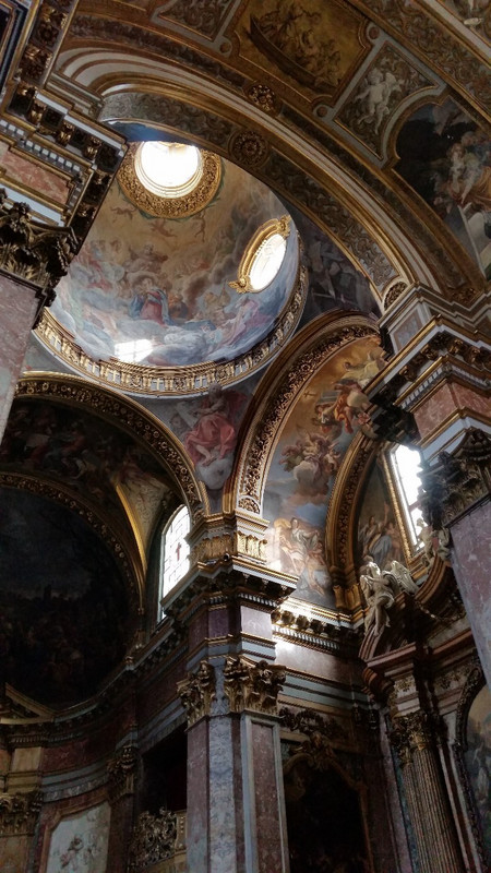 Gorgeous church ceiling! 