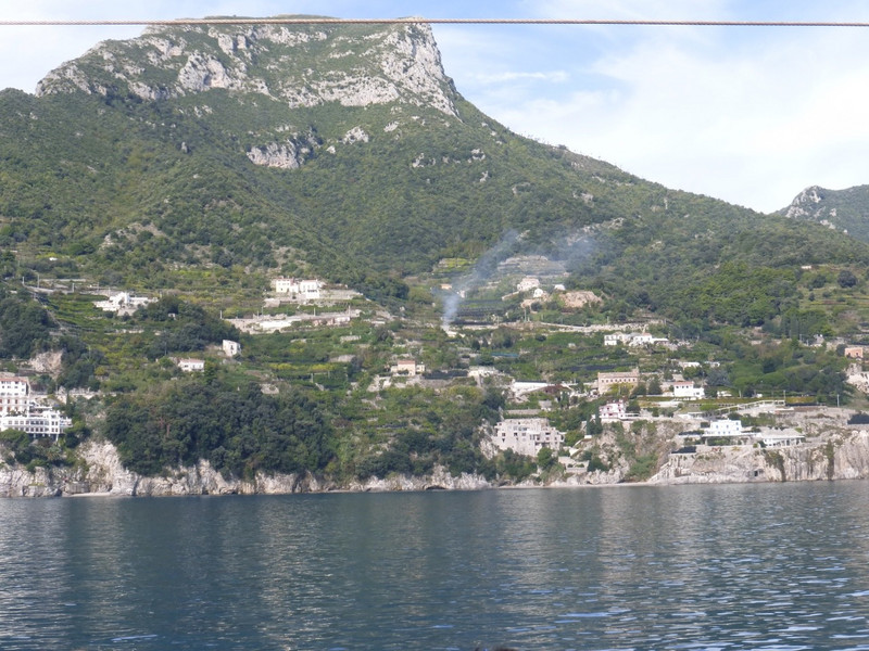 One of many great views as we ferried to Amalfi