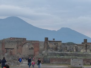 Vesuvius over the forum