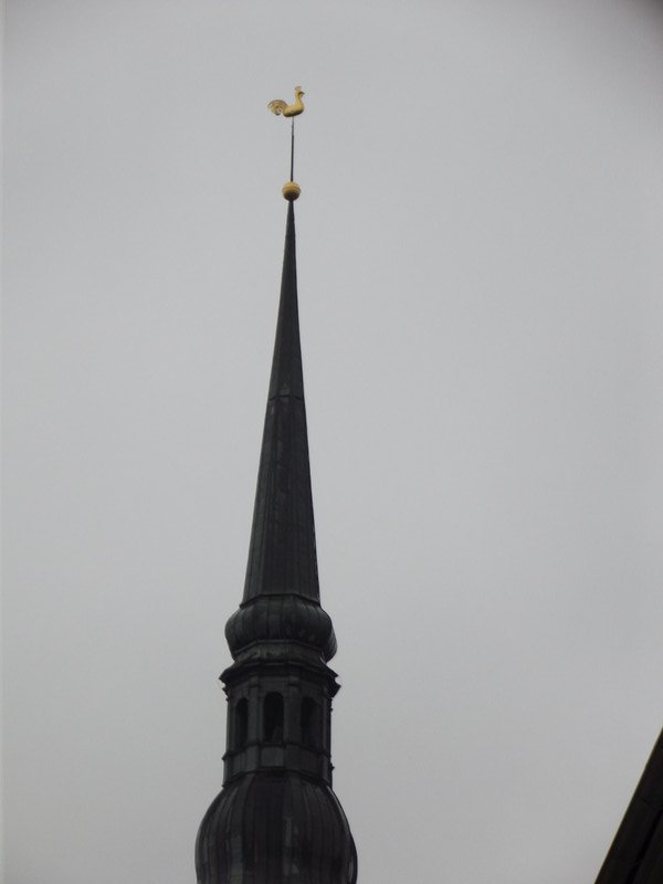 Golden rooster on top of the church