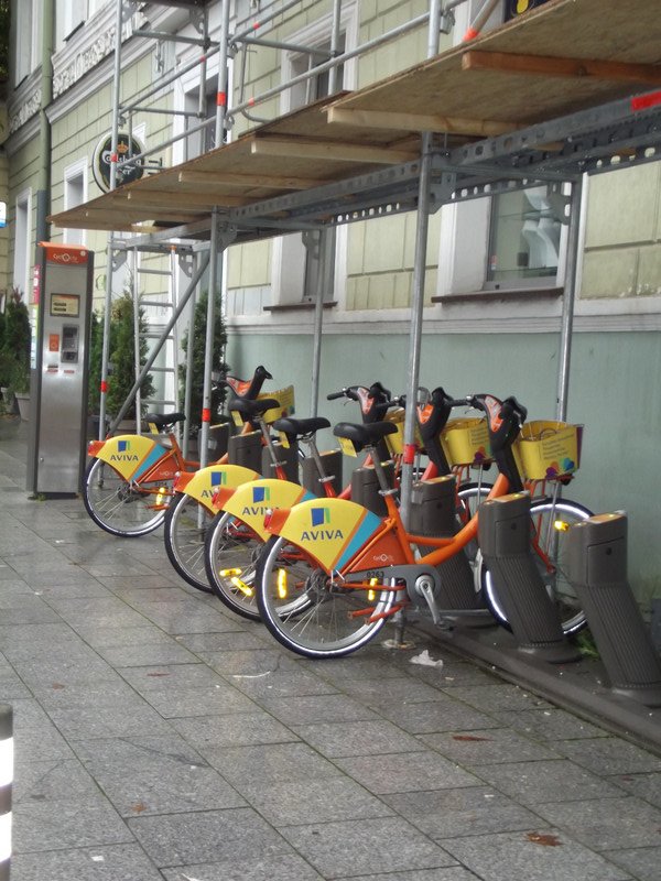 You can rent bikes all over town - 30 Euro for the day