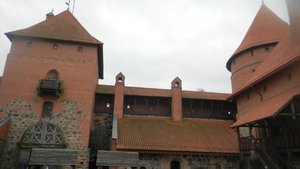Interior walls of castle