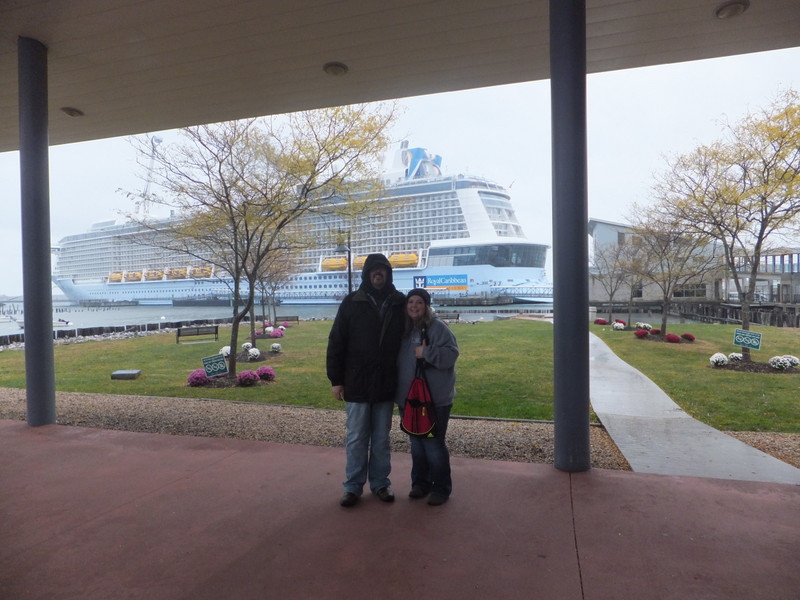 Us in front of the ship