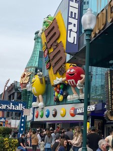 M&M World.  The line was huge